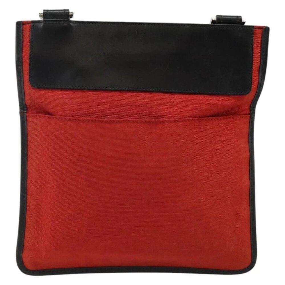 GUCCI Shoulder Bag Nylon Red Silver 019 0348 - Picture 3 of 16